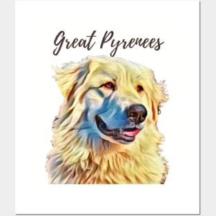 Great Pyrenees T-Shirt Posters and Art